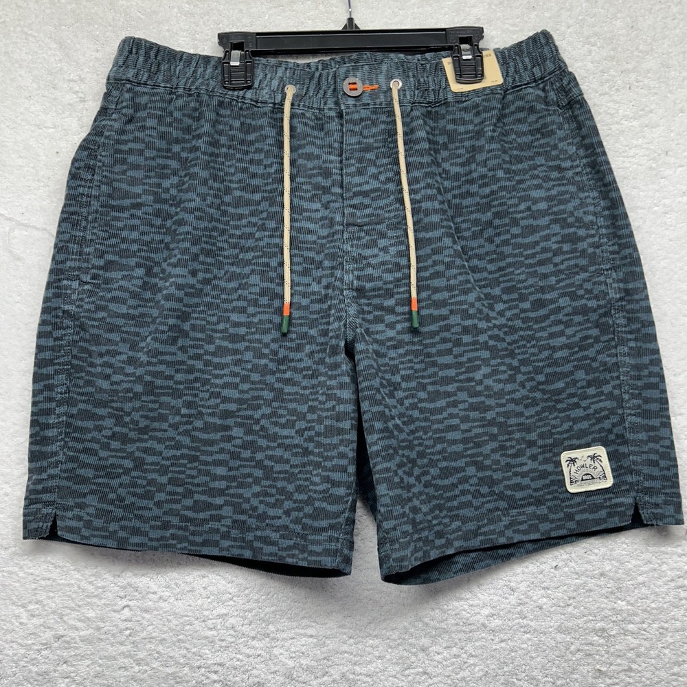 Howler Brothers Mens Size 40 Canyon Distortion Blue Pressure Drop Cord Shorts